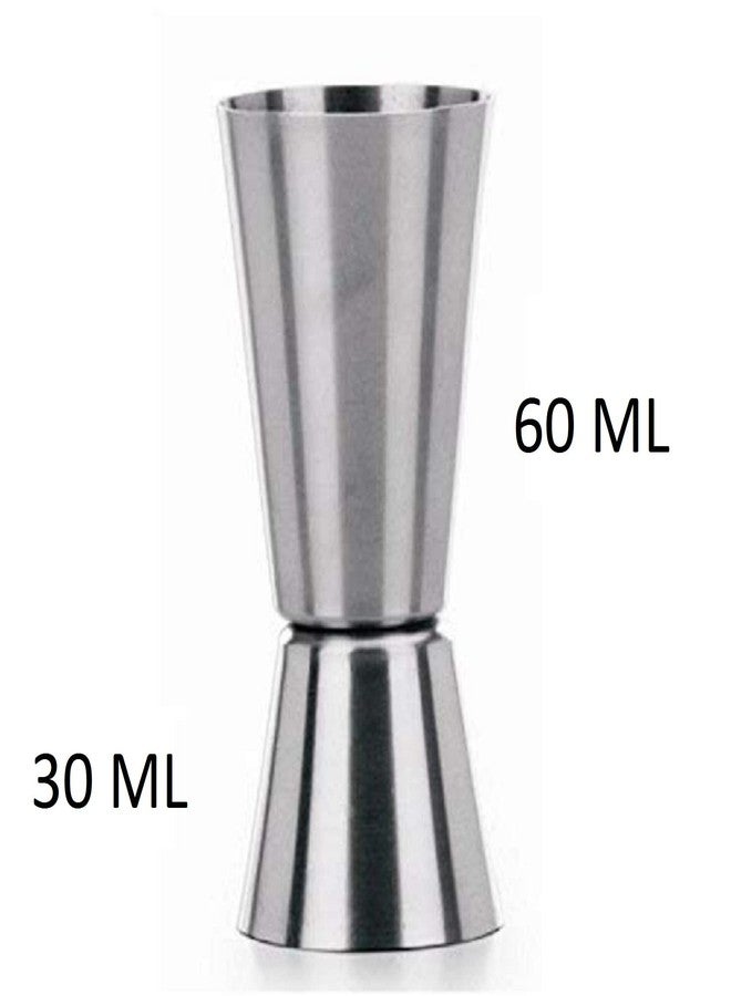 Dynore Stainless Steel Double Sided Tall Peg & Whisky Measure Set of 6-30 & 60 ml - Image 4